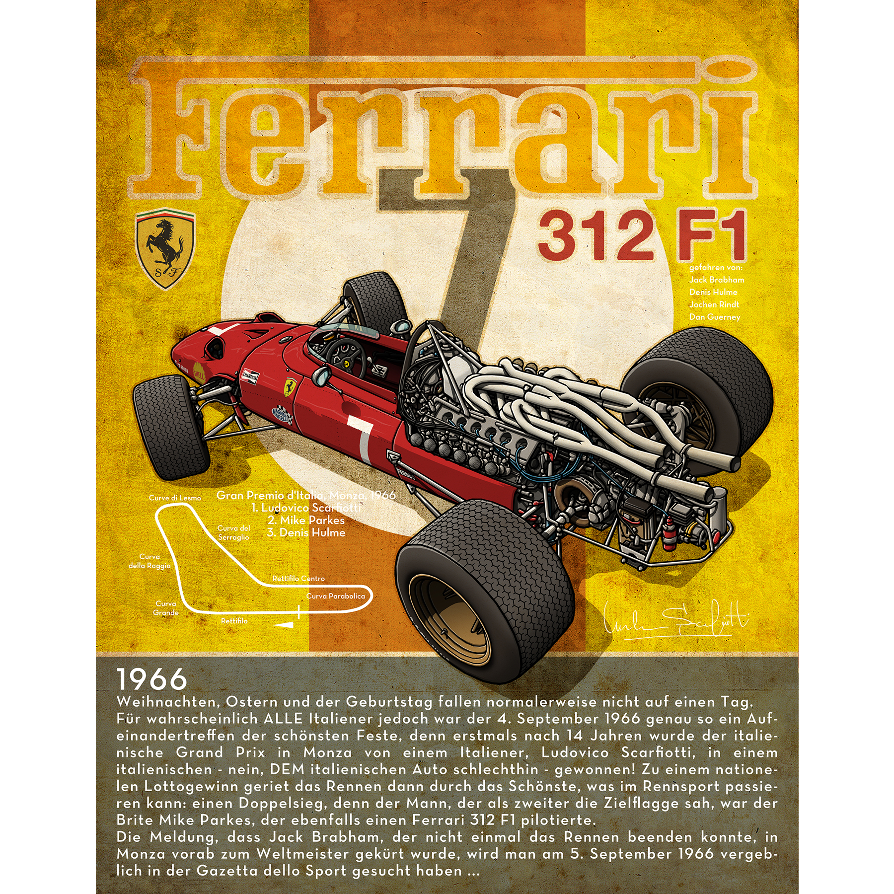 FERRARI 312 F1 | POSTER