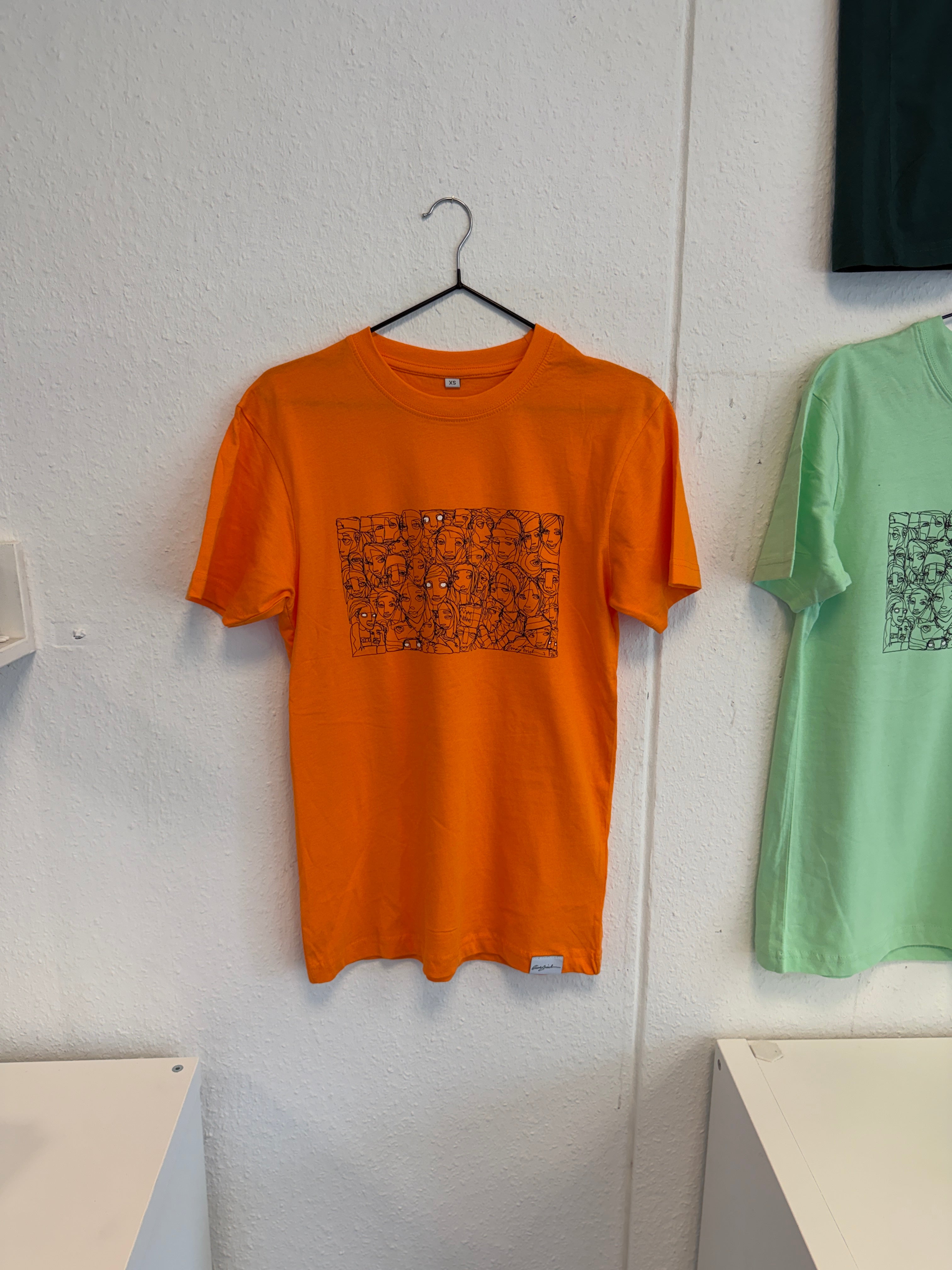 Einstrich Shirt Orange